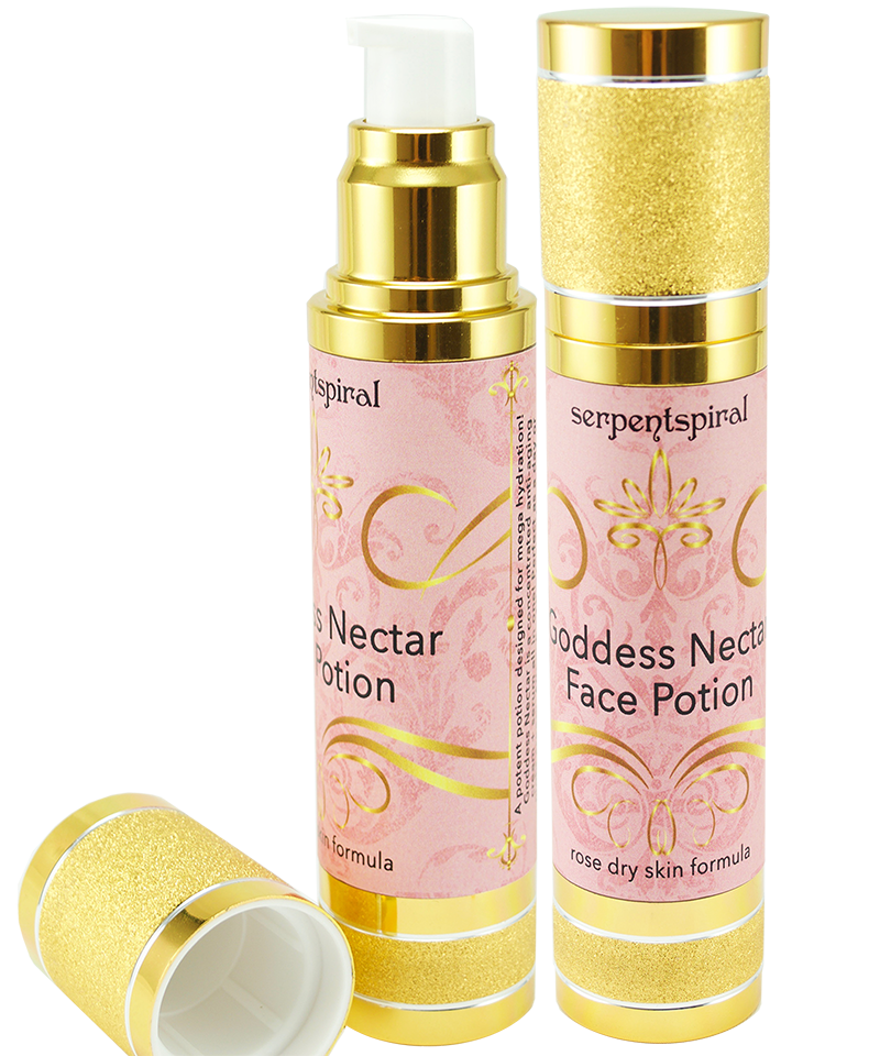 Goddess Nectar Face Potion ~ rose dry skin cream serum organic formula