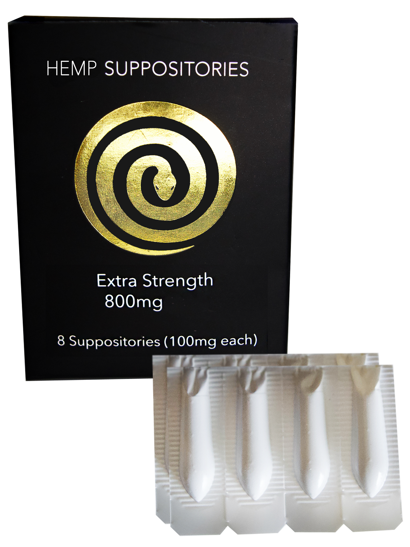 Hemp Suppositories ~ extra strength (800mg) organic cacao butter