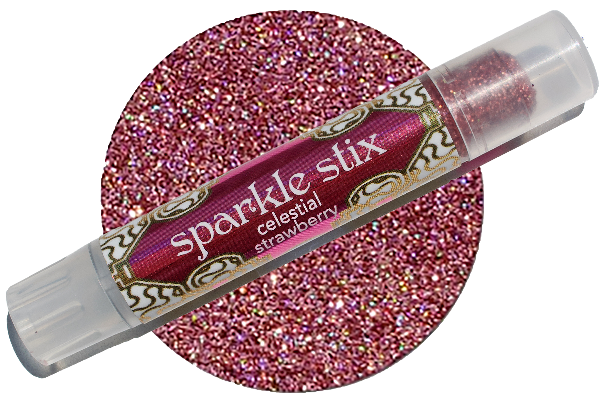 Sparkle Stix ~ celestial strawberry organic glitter stix face + body