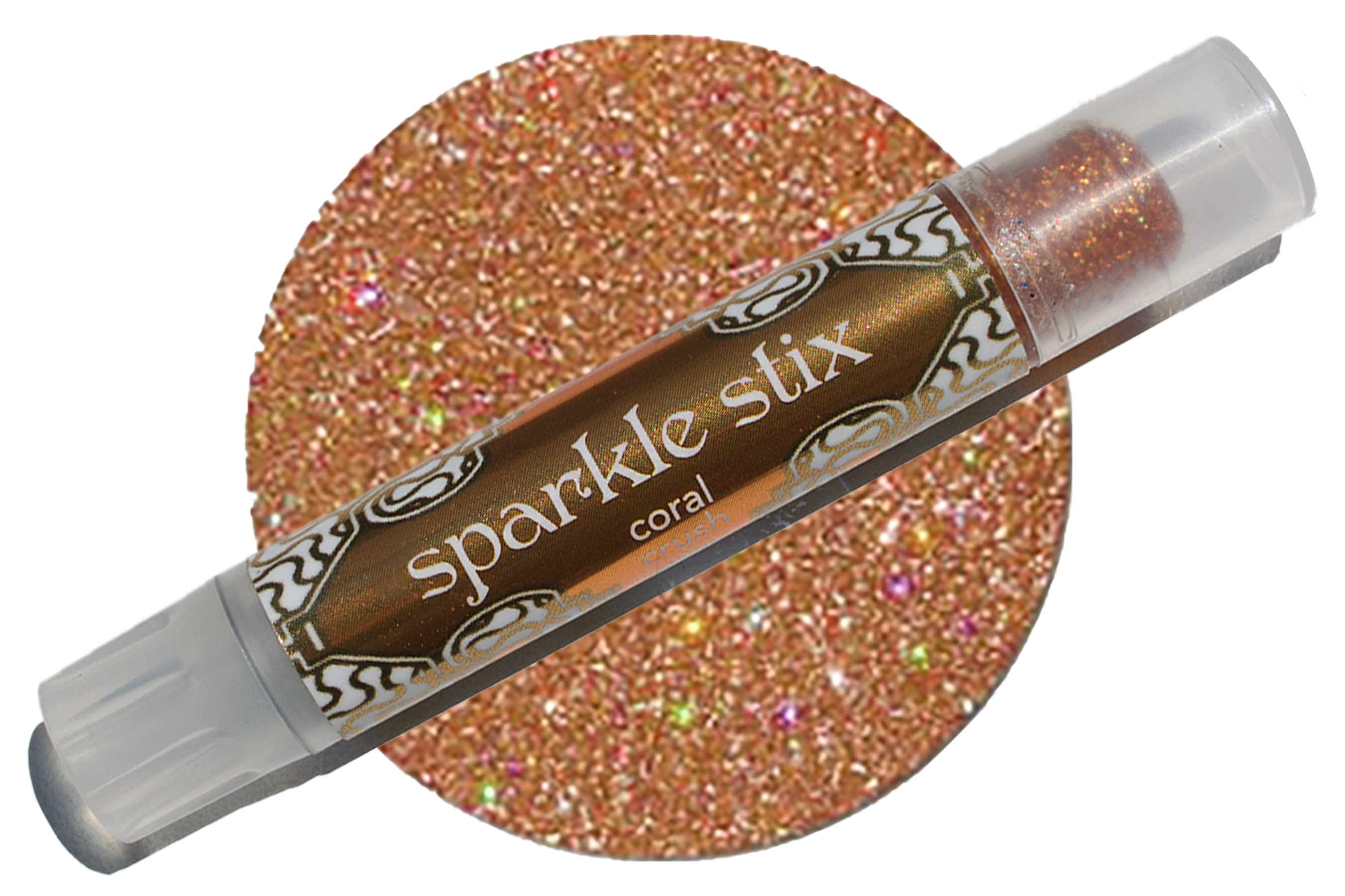 Sparkle Stix ~ coral crush organic glitter stix face + body
