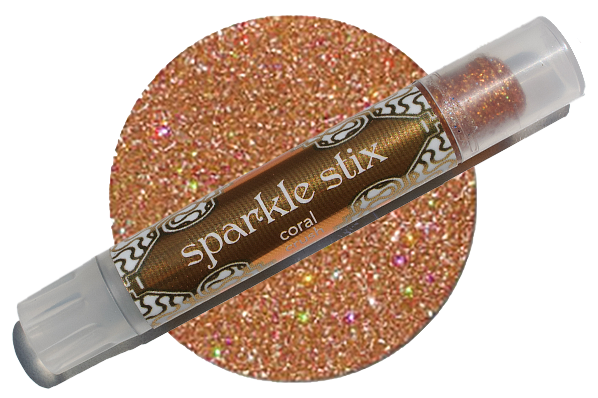 Sparkle Stix ~ coral crush organic glitter stix face + body