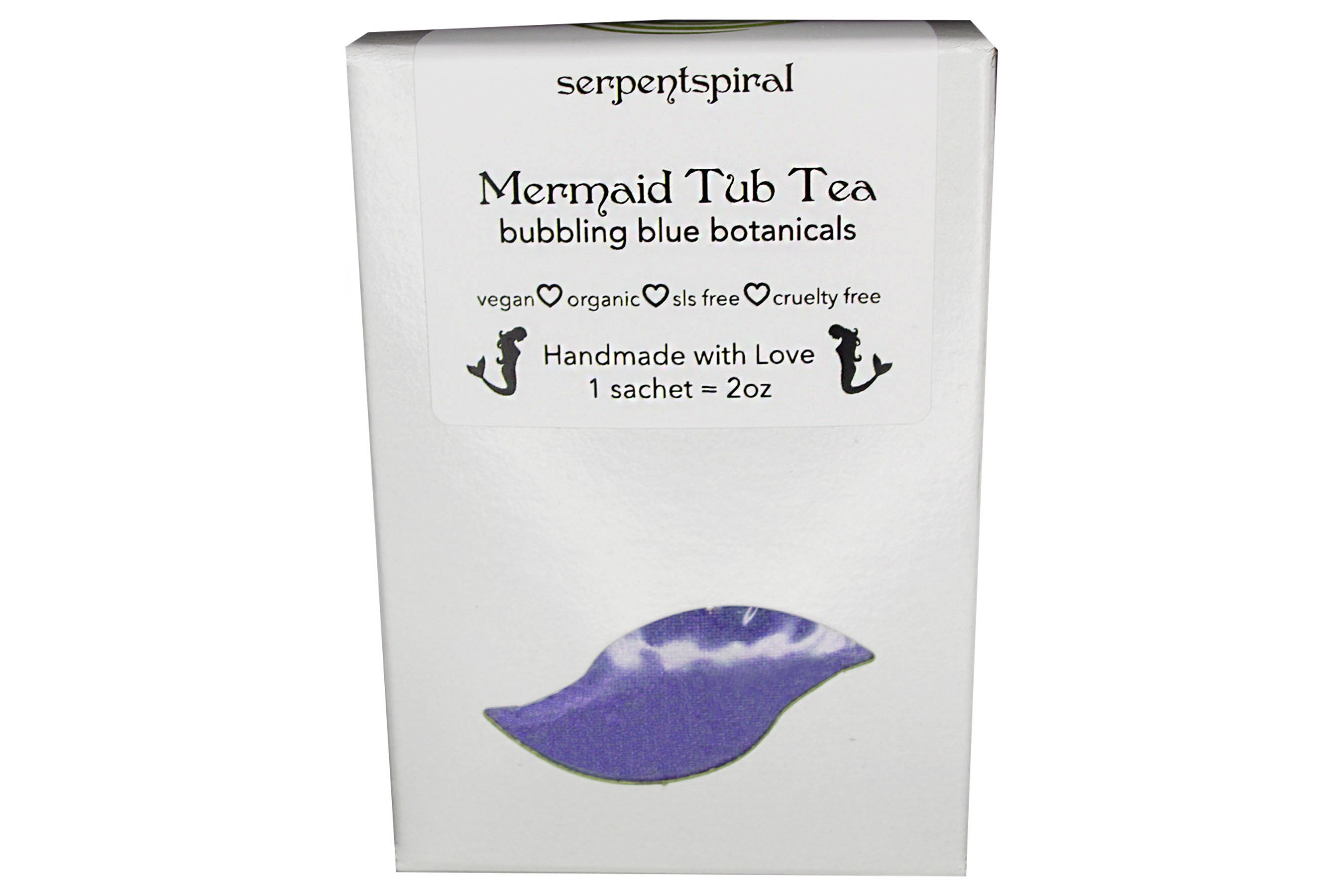 Mermaid Tub Tea ~ bubbling blue botanicals organic bath salts