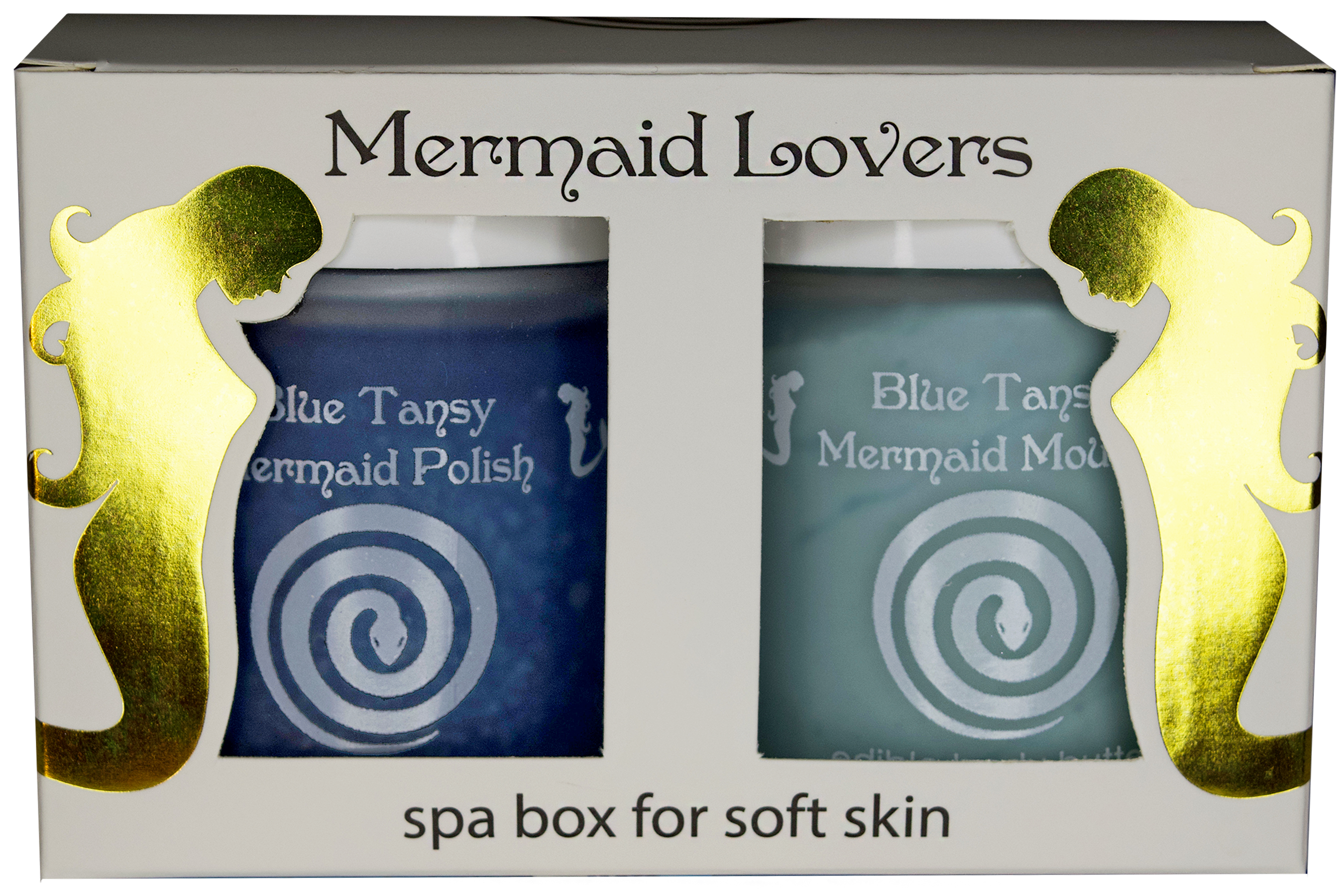 Mermaid Lovers Spa Box ~ blue tansy organic mousse + body polish