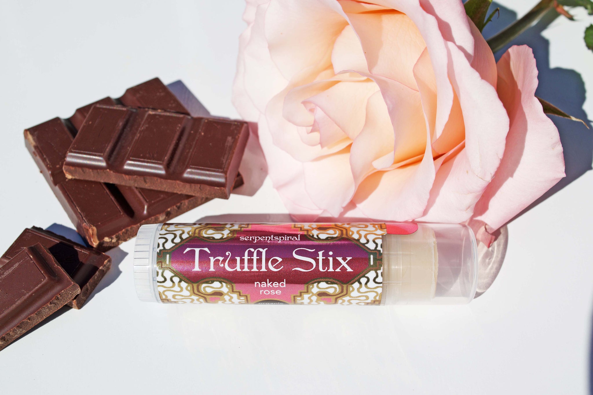 Truffle Stix ~ naked rose organic luxury chocolate lip balm
