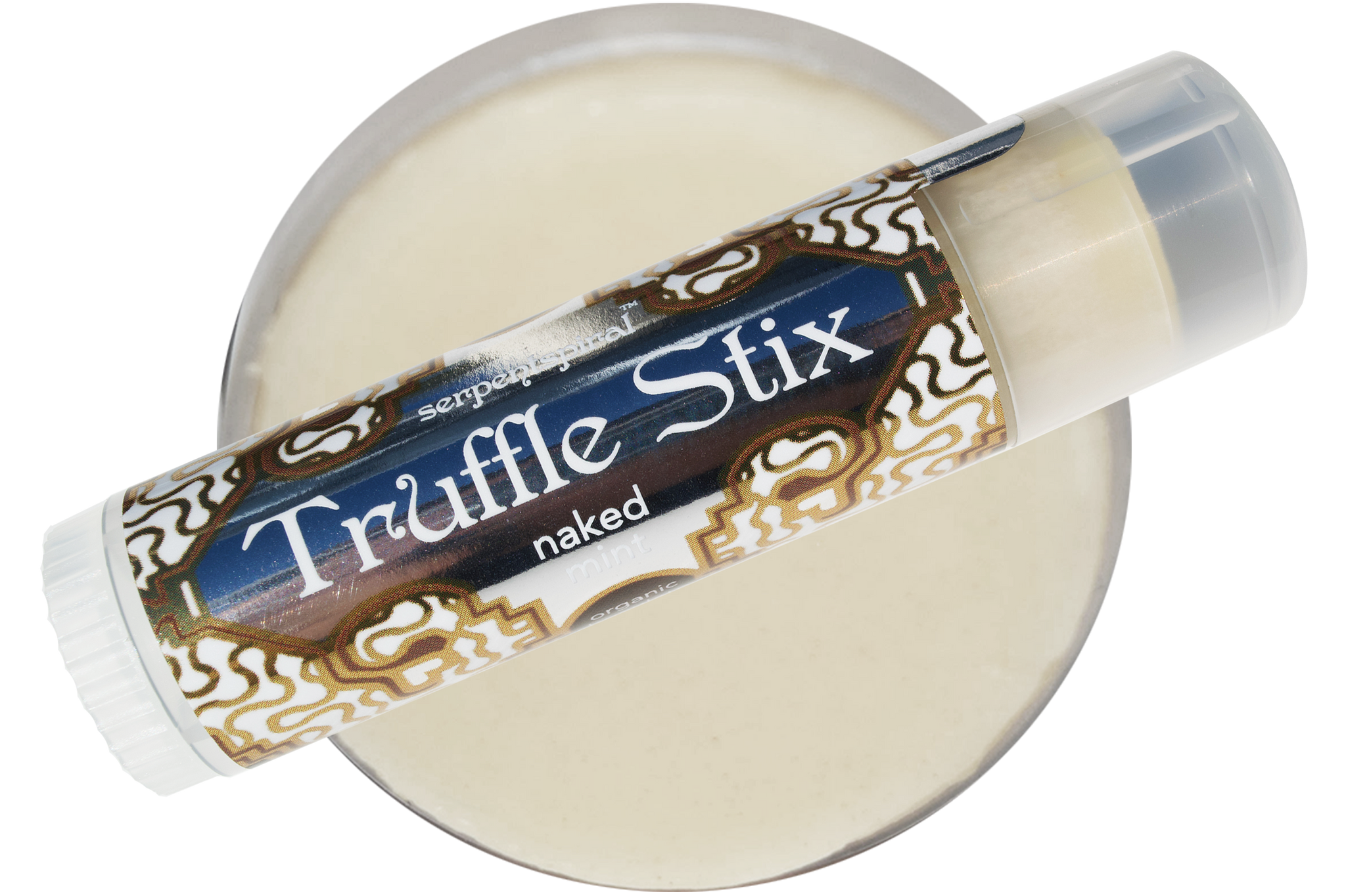 Truffle Stix ~ naked mint organic luxury chocolate lip balm