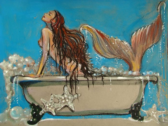 Mermaid Tub Tea ~ bubbling blue botanicals organic bath salts